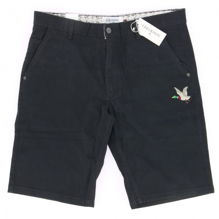 Short Chino homme stretch CHEVIGNON noir, golf, voiles de Saint-Tropez !!