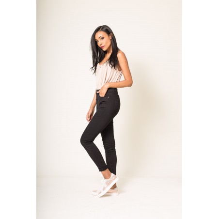 Pantalon stretch slim noir Nina Carter - Matière noble 29,90€