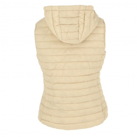 Doudoune femme sans manche Fashion Paris beige - Matière noble 24,90€