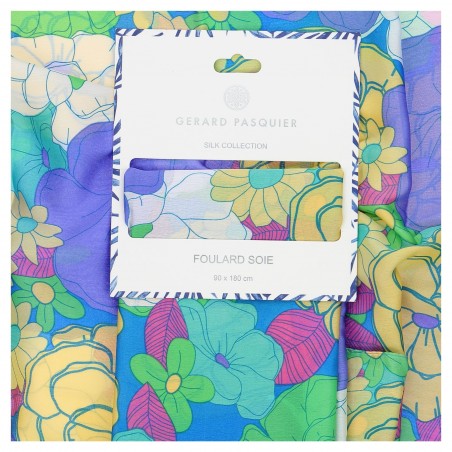 Foulard femme G.Pasquier soie et viscose - Matière noble 12,90€