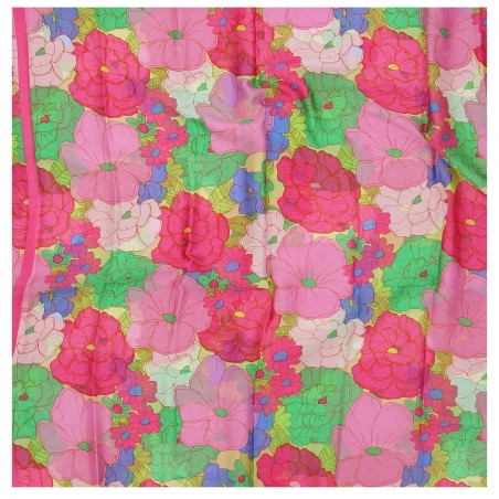 Foulard femme G.Pasquier motif floral  - Matière noble 12,90€