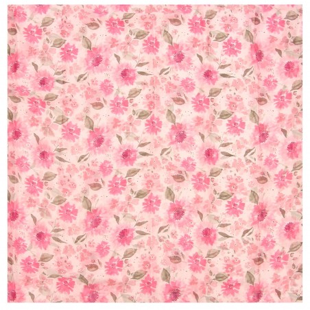 Foulard femme G.Pasquier motif floral  - Matière noble 12,90€