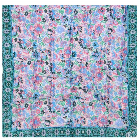 Foulard femme Gérard Pasquier, soie et viscose, multicolore  - Matière noble 12,90€