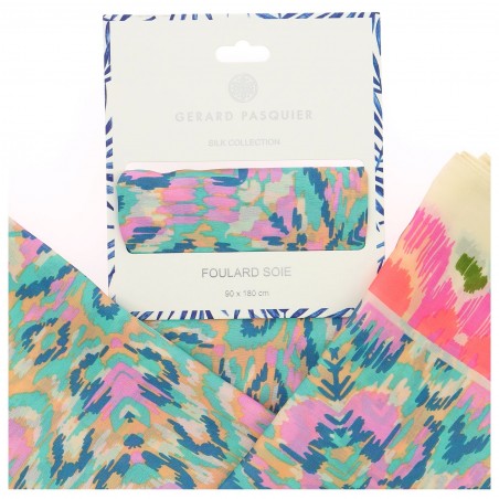 Foulard femme G. Pasquier multicolore  - Matière noble 12,90€
