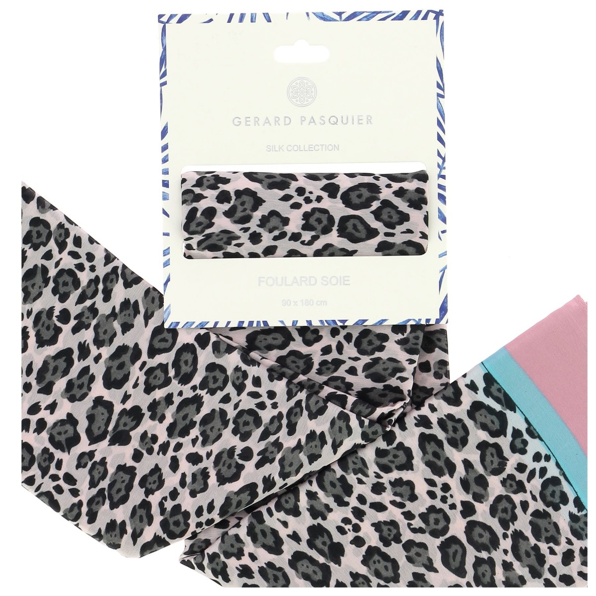 Foulard femme G. Pasquier léopard - Matière noble 12,90€