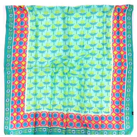 Foulard femme Gérard Pasquier, soie et viscose, multicolore  - Matière noble 12,90€