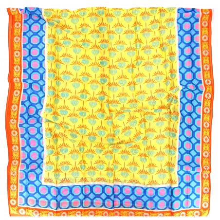 Foulard femme Gérard Pasquier, soie et viscose, multicolore  - Matière noble 12,90€