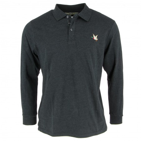 Polo manches longues  Chevignon anthracite - Matière noble 19,90€
