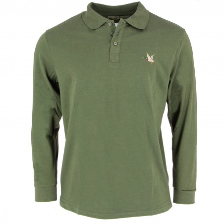 Polo manches longues Chevignon kaki - Matière noble 19,90€