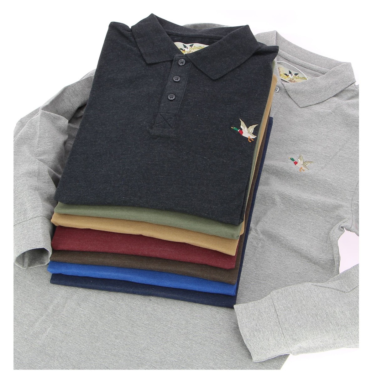 Polo manches longues  Chevignon marron - Matière noble 19,90€