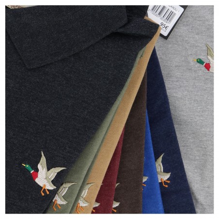Polo manches longues  Chevignon marron - Matière noble 19,90€
