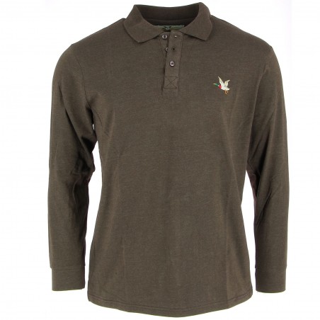 Polo manches longues  Chevignon marron - Matière noble 19,90€