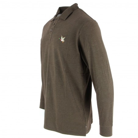 Polo manches longues  Chevignon marron - Matière noble 19,90€
