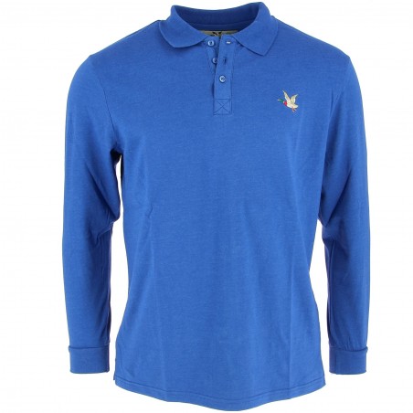Polo manches longues  Chevignon bleu Roy - Matière noble 19,90€