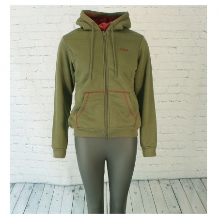 SWEAT FEMME CAPUCHE  LEE COOPER KAKI - Matière noble 24,90€