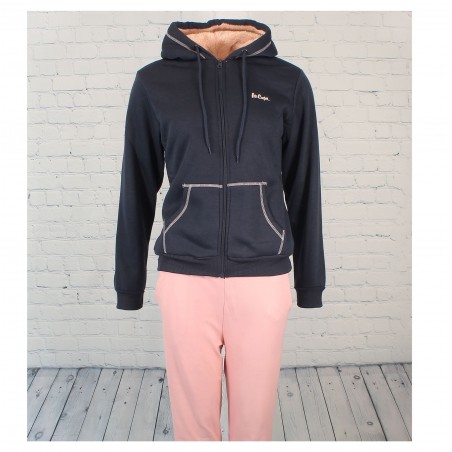 SWEAT FEMME CAPUCHE  LEE COOPER MARINE - Matière noble 24,90€