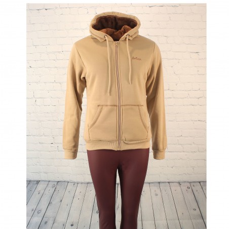 SWEAT FEMME CAPUCHE  LEE COOPER BEIGE - Matière noble 24,90€