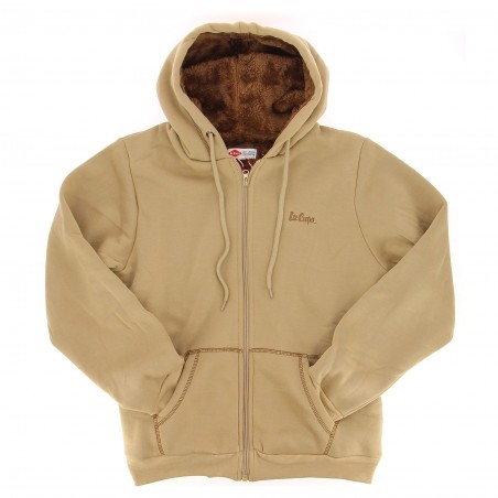 SWEAT FEMME CAPUCHE  LEE COOPER BEIGE - Matière noble 24,90€