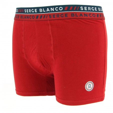 Boxer SERGE BLANCO rouge pas cher -  Matière-noble 5,90€