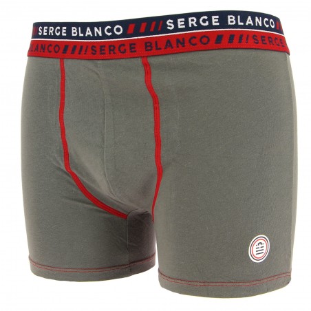Boxer SERGE BLANCO gris pas cher -  Matière-noble 5,90€
