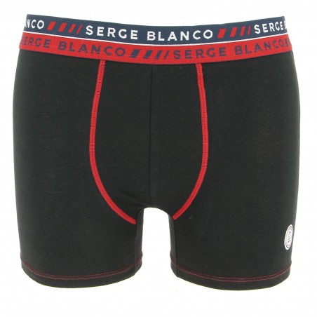 Boxer SERGE BLANCO noir pas cher -  Matière-noble 5,90€