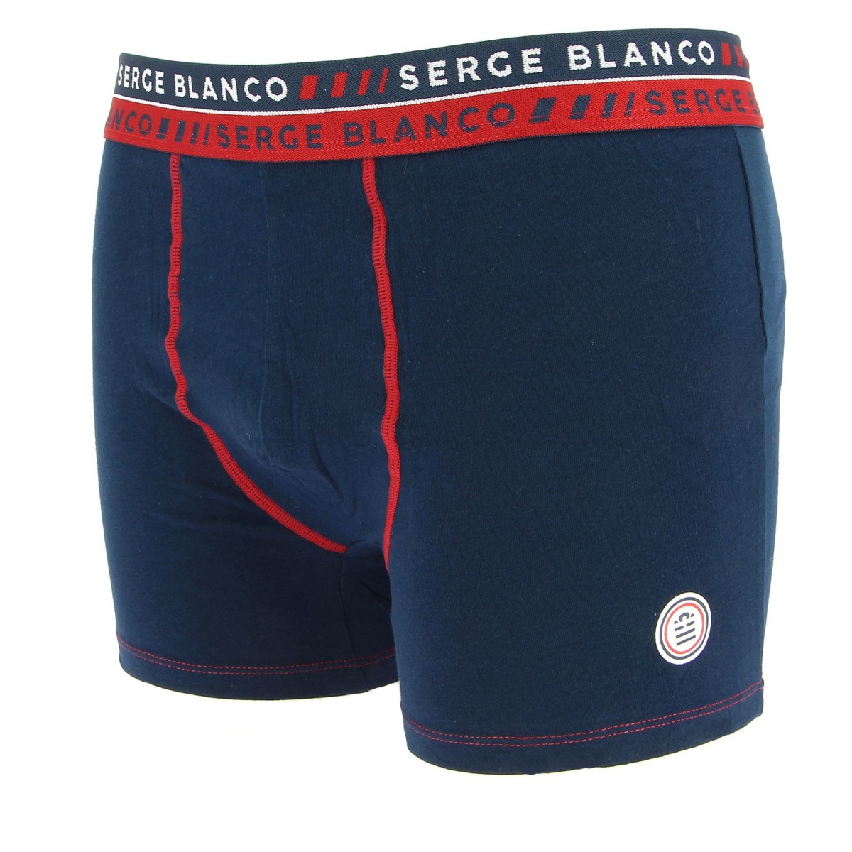 Boxer SERGE BLANCO marine pas cher -  Matière-noble 5,90€