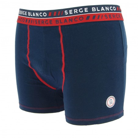 Boxer SERGE BLANCO marine pas cher -  Matière-noble 5,90€