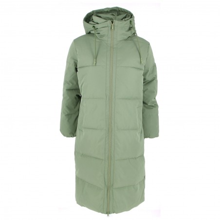 Doudoune longue femme Camaieu oversize kaki - Matière noble 49,90€