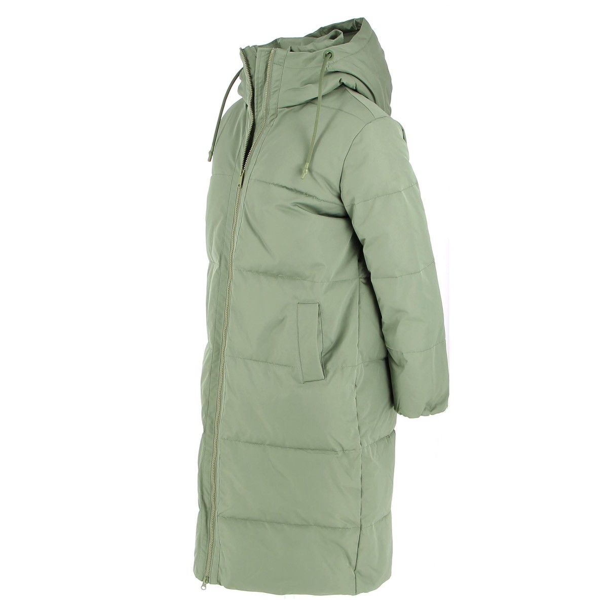 Doudoune longue femme Camaieu oversize kaki - Matière noble 49,90€