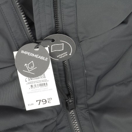 Veste matelassée femme Camaieu noire oversize - Matière noble 45,90€