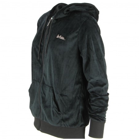 Jogging femme LES PETITES velours noir à 24.90€ - Matière noble