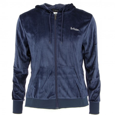 Jogging femme velours marine LES PETITES - Matière noble 24.90€