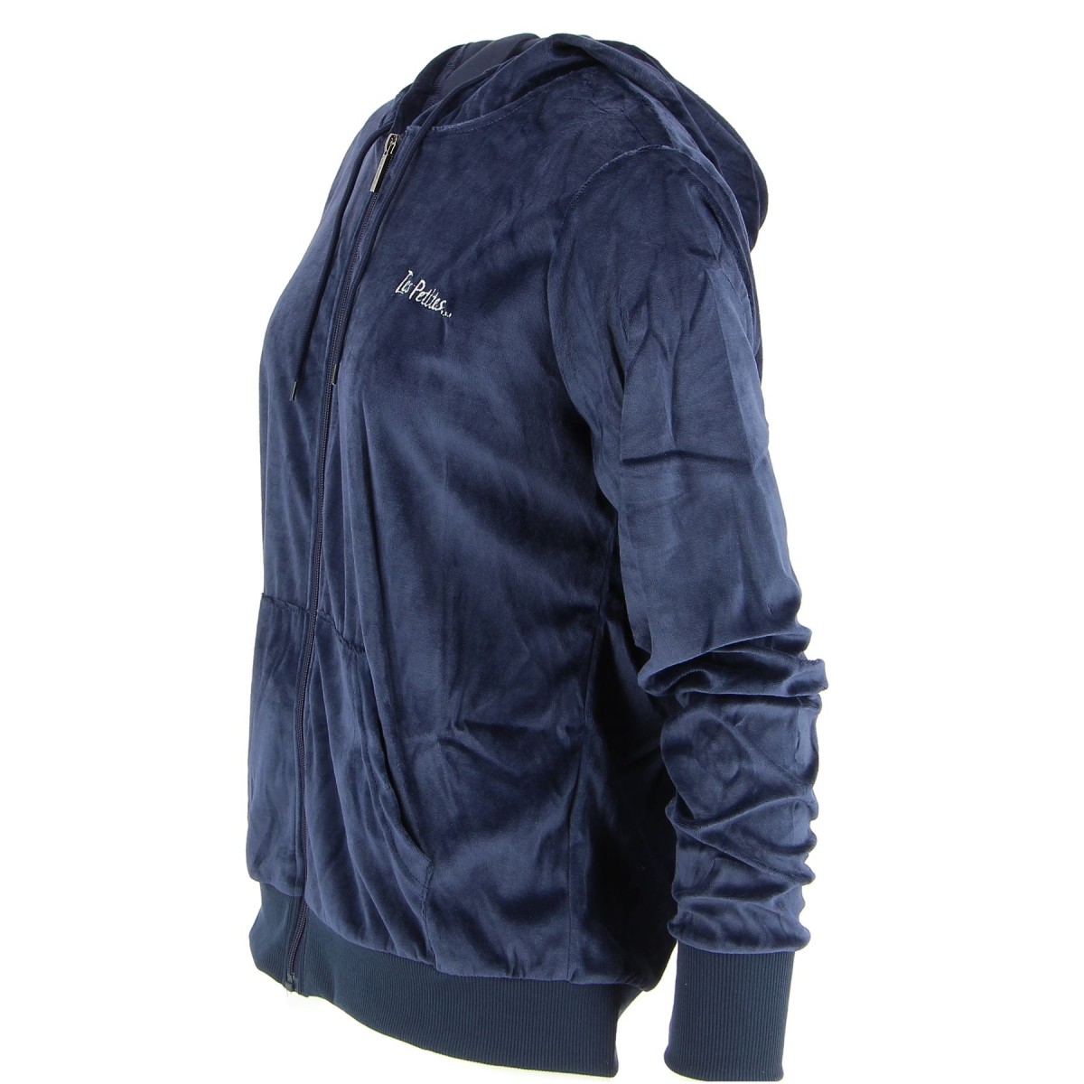 Jogging femme velours marine LES PETITES - Matière noble 24.90€