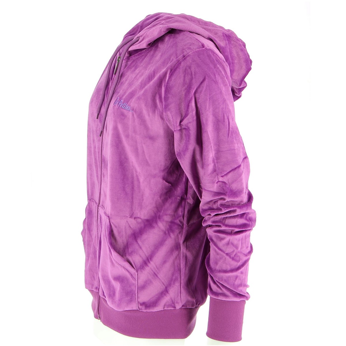Jogging femme LES PETITES velours violet - Matière noble 24.90€