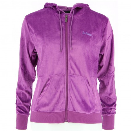 Jogging femme LES PETITES velours violet - Matière noble 24.90€