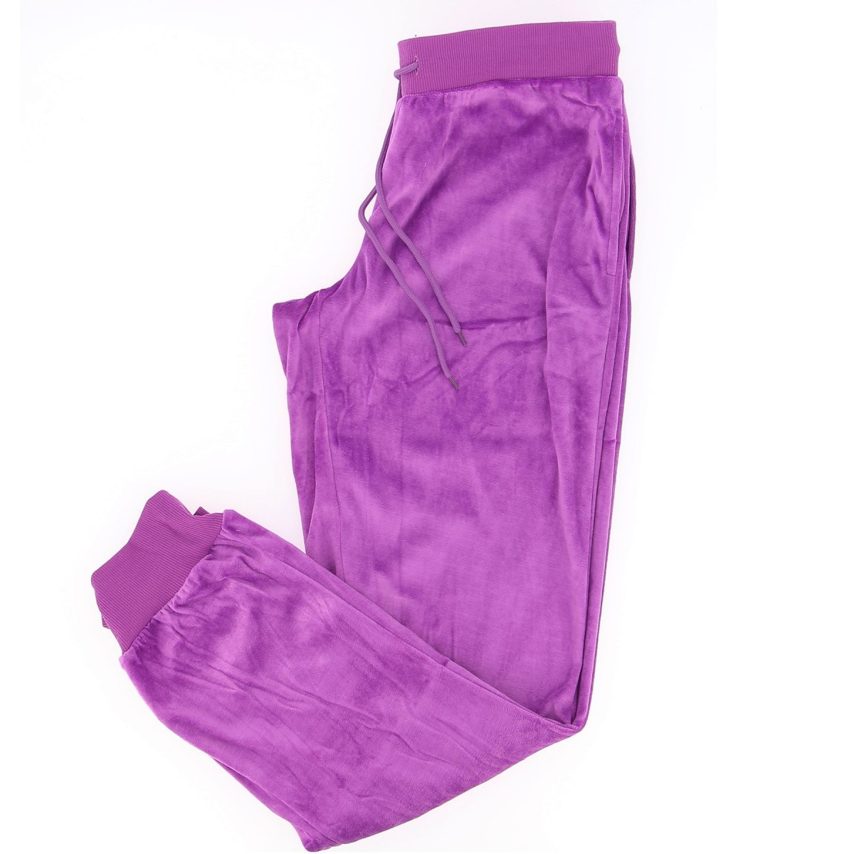 Jogging femme LES PETITES velours violet - Matière noble 24.90€