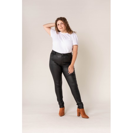 Jean slim enduit noir Nina Carter stretch - Matière noble 26.90€