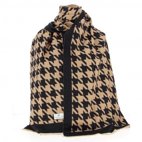 Grande écharpe GERARD PASQUIER  noir/beige - Matière noble 19,90€