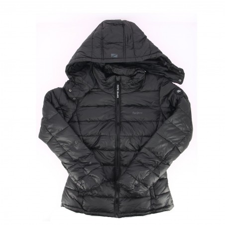 Doudoune femme PEPE JEANS noire - Matière noble 59.90€