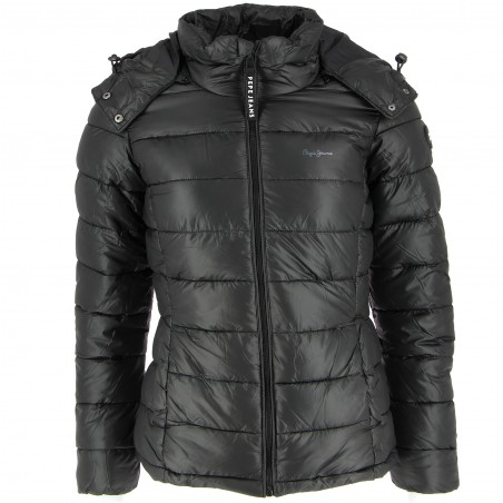 Doudoune femme PEPE JEANS noire - Matière noble 59.90€