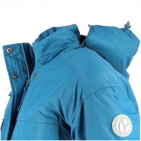 Doudoune courte femme PEPE JEANS bleue - Matière noble 59.90€
