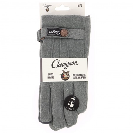Gants homme CHEVIGNON fourré polaire - Matière noble 12.90€