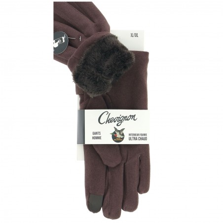 Gants homme CHEVIGNON fourrés, divers coloris - Matière noble 12.90€