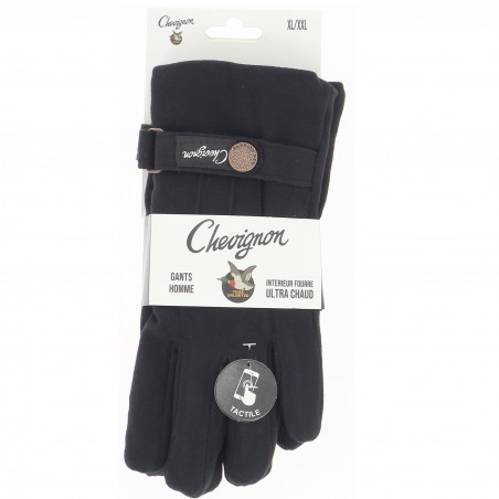 Gants homme CHEVIGNON fourrés, divers coloris - Matière noble 12.90€