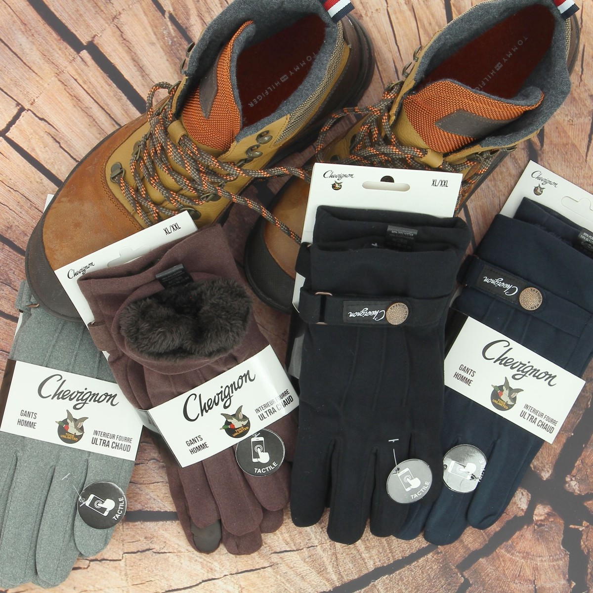 Gants homme CHEVIGNON fourrés, divers coloris - Matière noble 12.90€