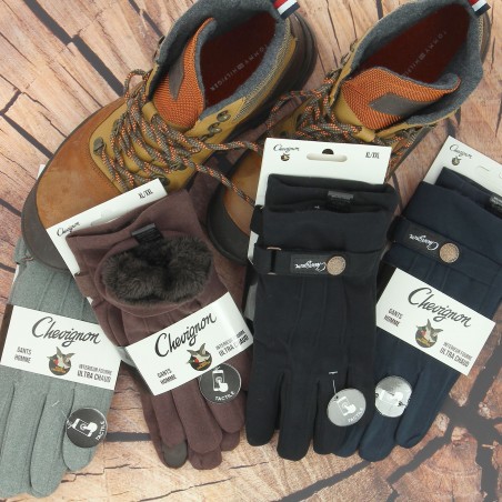 Gants homme CHEVIGNON fourrés, divers coloris - Matière noble 12.90€