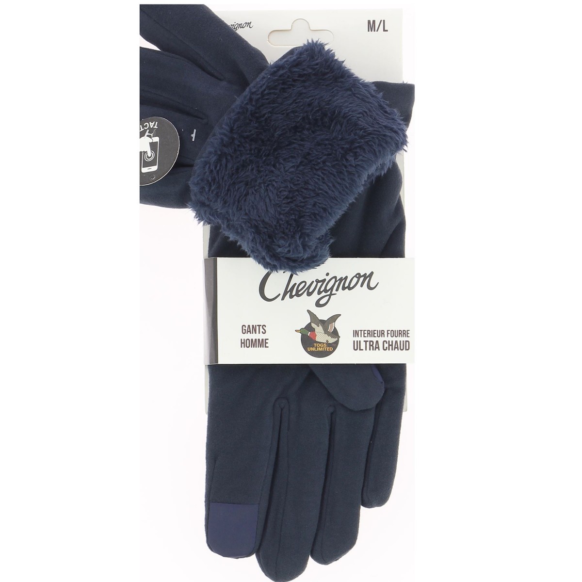 Gants homme CHEVIGNON fourrés, divers coloris - Matière noble 12.90€