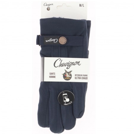 Gants homme CHEVIGNON fourrés, divers coloris - Matière noble 12.90€