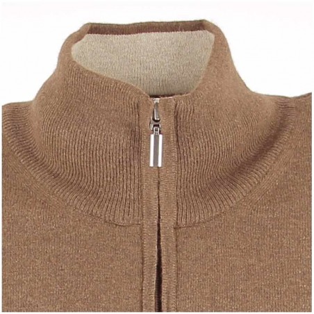 Gilet homme laine etCachemire marron - Matière noble 39.90€