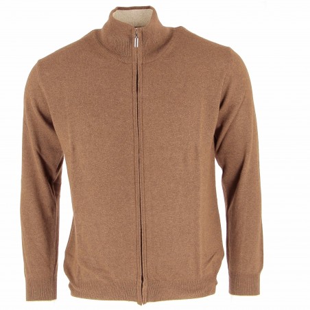 Gilet homme laine etCachemire marron - Matière noble 39.90€